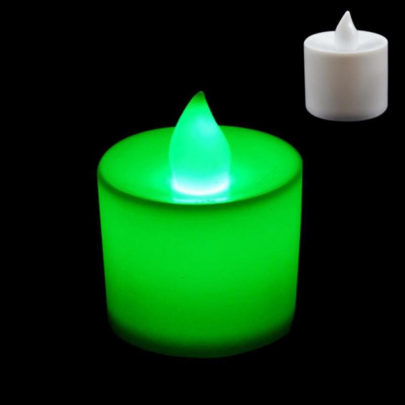 Flameless LED Tea Lights Candles Battery Powered Home Decor Night Lamp Multicolor Reusable