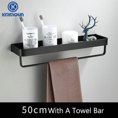 Black / White Bathroom Shelf Shampoo Holder