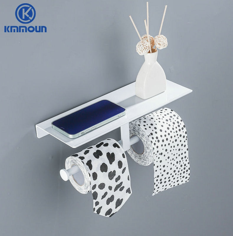 Black / White Bathroom Shelf Shampoo Holder