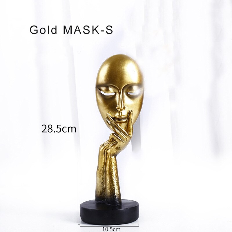 Nordic Mask Figurines Abstract Figurine