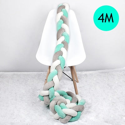 Baby Bed Bumper Braid Knot 1M-4M (Multi Colors)