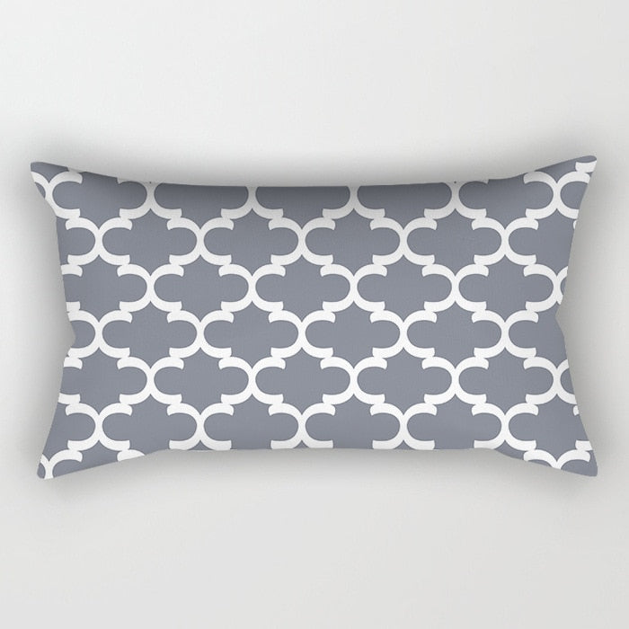 Gray Lumbar Pillows Case 30X50CM (Multi Styles)