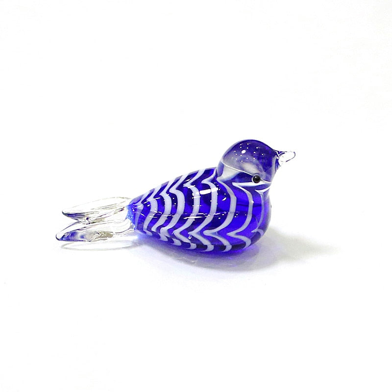 Custom Mini Glass Bird Figurine 4cm (Multi Colors)