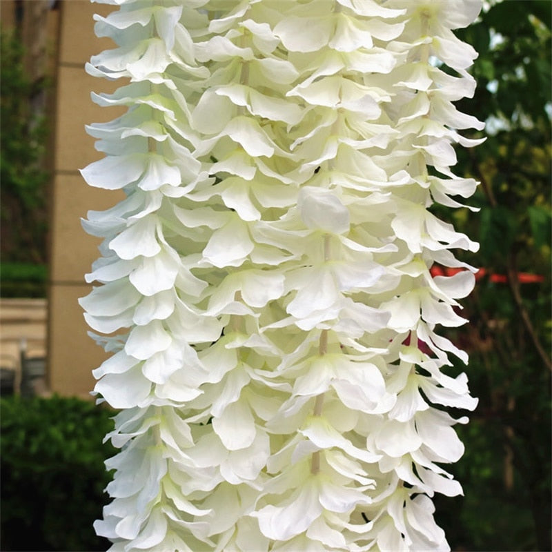 1PCS Artificial Hydrangea Wisteria Flower For DIY Simulation Arch Rattan Wall Hanging Decoration Fake flower