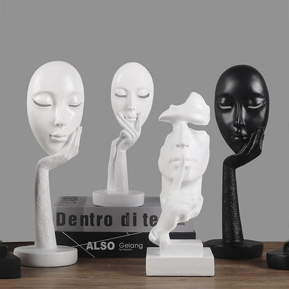 Nordic Mask Figurines Abstract Figurine