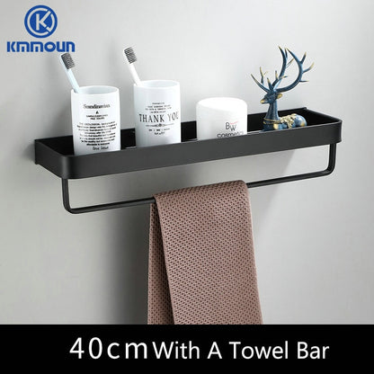 Black / White Bathroom Shelf Shampoo Holder