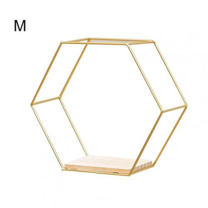 Wall Shelf Floating Shelves Wall Mounted Hexagon Storage Holder