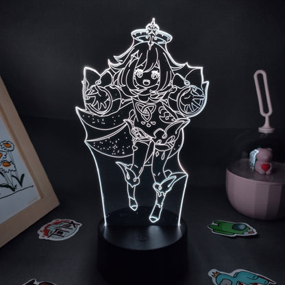 Genshin Impact Game Figure Barbatos  Decorative Lamp Color Changeable LED (Multi Styles)