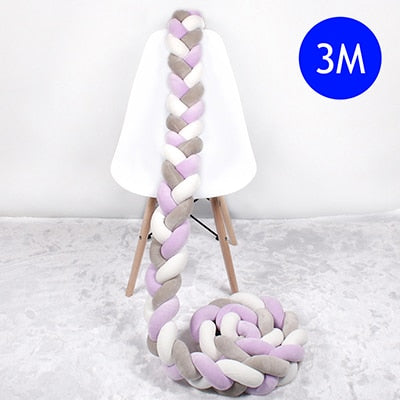 Baby Bed Bumper Braid Knot 1M-4M (Multi Colors)