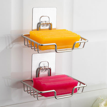 High Quality Soap Rack Wall Mounted Soap Holder Stainless Steel Self Adhesive