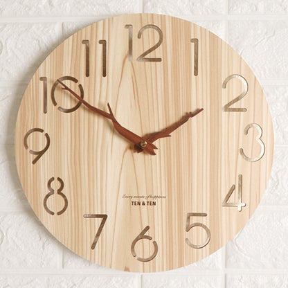 Wooden 3D Wall Clock Modern Design Nordic (Multi Styles/Colors)