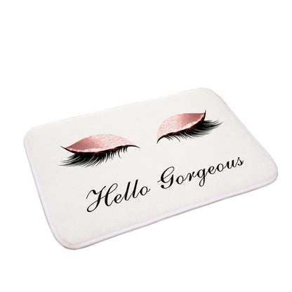 Cartoon Eyelash Anti-slip Absorb water Bath Mat (Multi Styles/Colors)