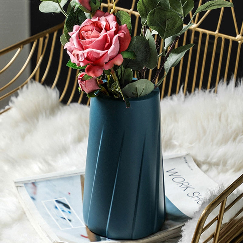 Morandi Plastic Vase (Multi Styles/ Colors)