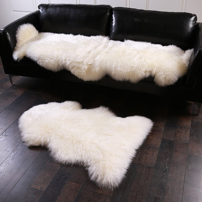 Fur Faux Sheepskin Soft Carpet Washable Seat Mats / Fluffy Floor Rugs (Multi Colors)