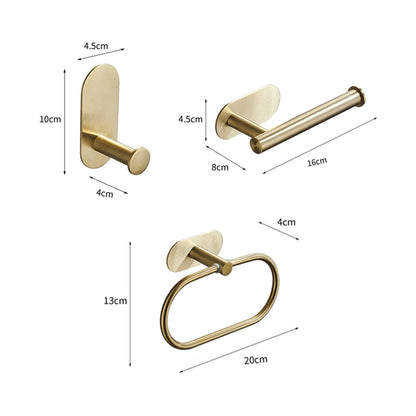 No Drilling Black Bathroom Accessories Sets Toilet Tissue Roll Paper Holder Towel Rack Bar Rail Ring Robe Clothes Hook Hardware