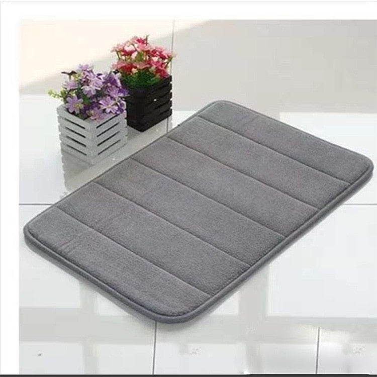 3D Cobblestone Embossed Non Slip Memory Foam Mat (Multi Styles/Colors)