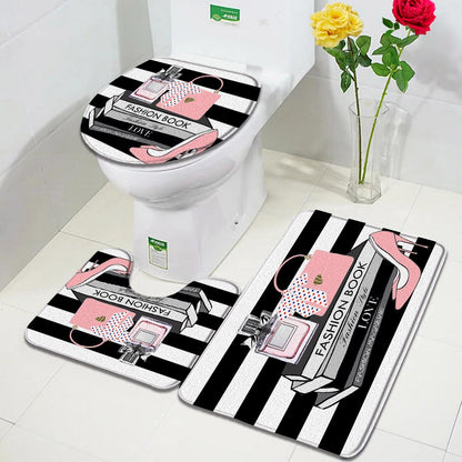 Flower Perfume Bath Mats Sets