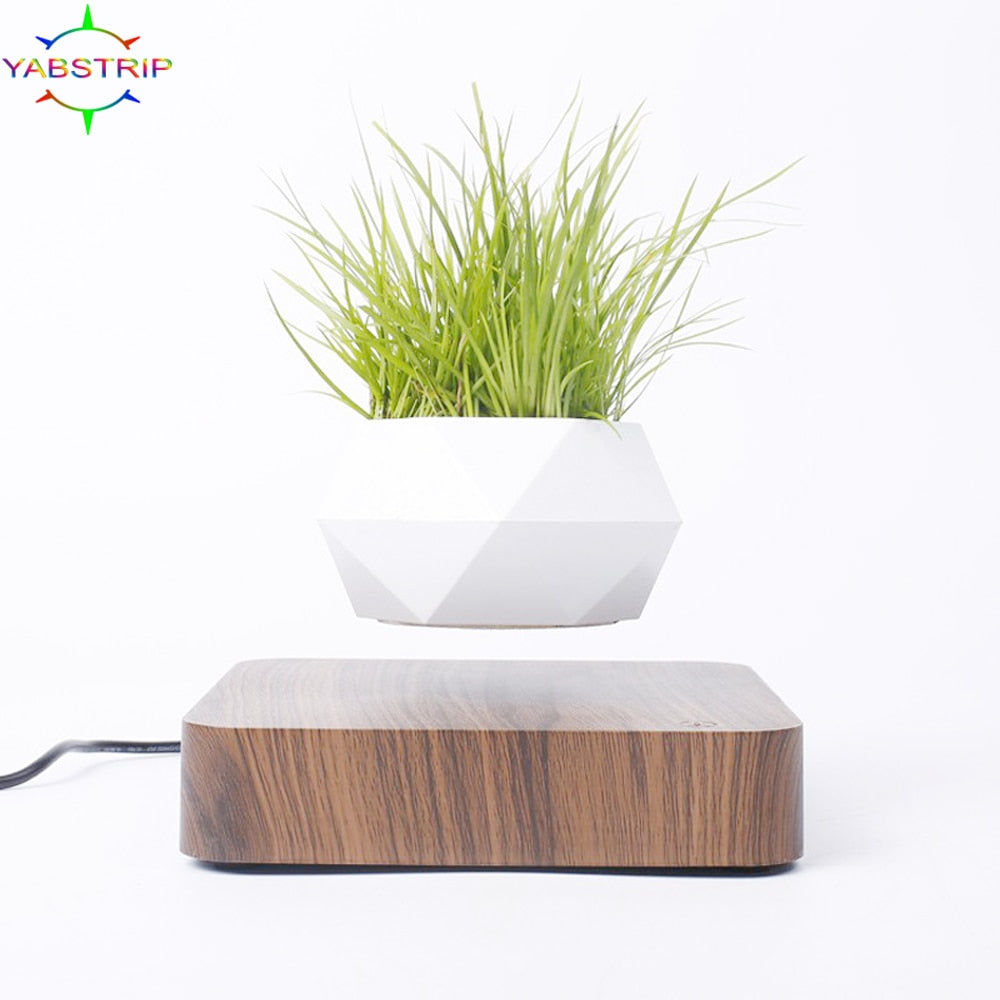 Levitating Air Bonsai Pot Rotation Flower Pot Planters Magnetic