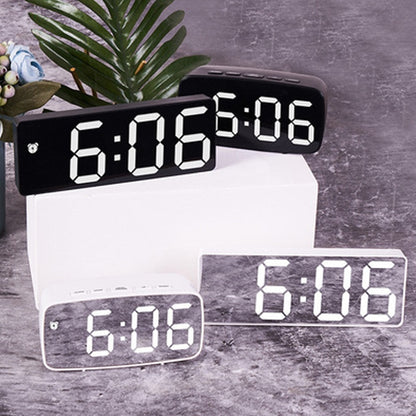 LED Mirror Table Clock (Multi Colors)