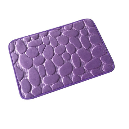 Coral Fleece Water Absorption Non-slip Memory Foam Washable Bathroom Mat (Multi Styles/Colors)