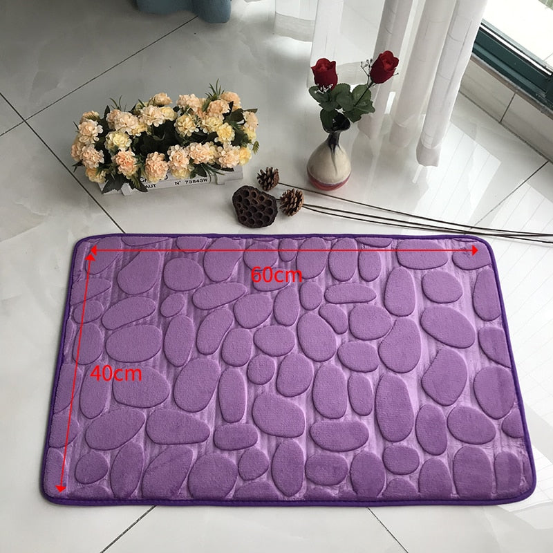 Bathroom Bath Mat Set Toilet Mat Non-slip Bath Mat