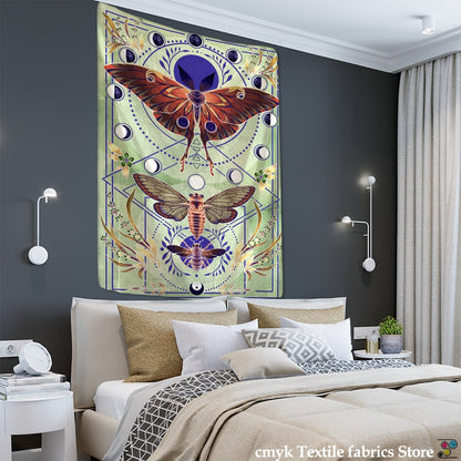 Psychedelic Butterfly Tarot Tapestry Wall Hanging Witchcraft Bohemian Hippie Tapiz Dormitory Home Decor