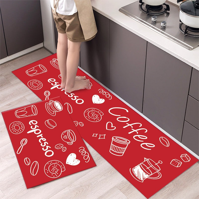 Fashion Simple Nordic Style Kitchen Mat Floor Carpet House Hold Carpet Long Strip Door Mat Modern Home Decor