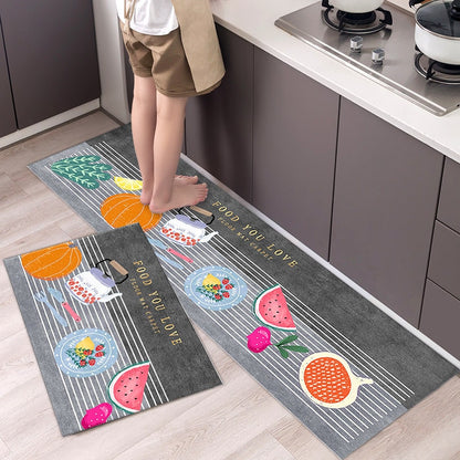 Fashion Simple Nordic Style Kitchen Mat Floor Carpet House Hold Carpet Long Strip Door Mat Modern Home Decor