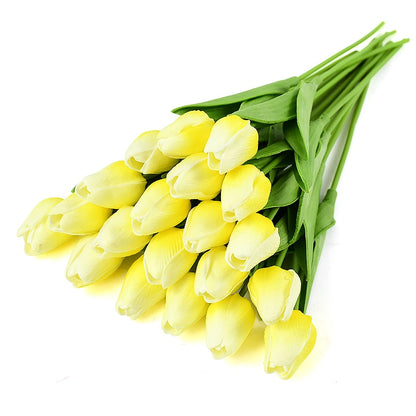 35 cm Tulip Flower Artificial Tulip Bouquet 10/5Pcs PE Foam Fake Flower Decor Home Garden Bouquet Decor