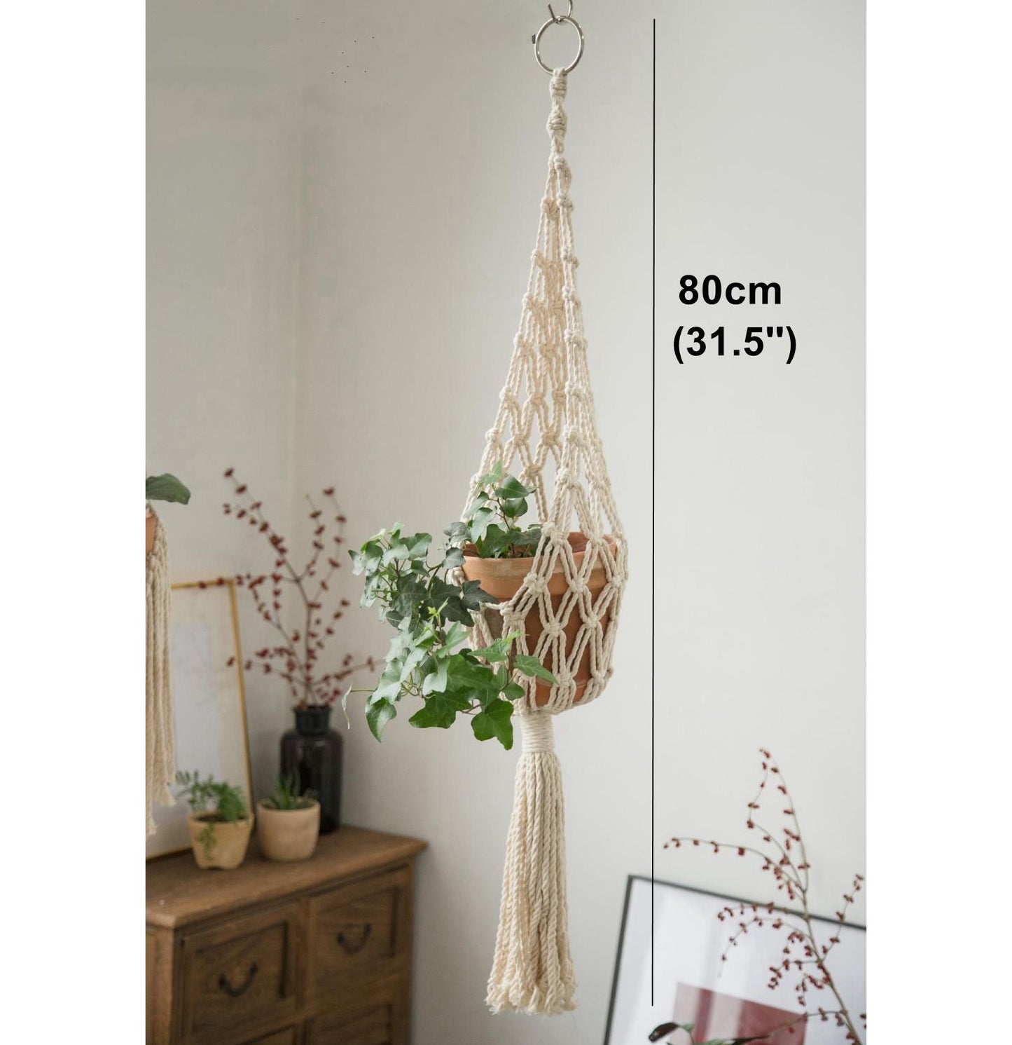 Big Macrame Hanging Planter Hanging Pot Plant (Multi Styles/ Colors)