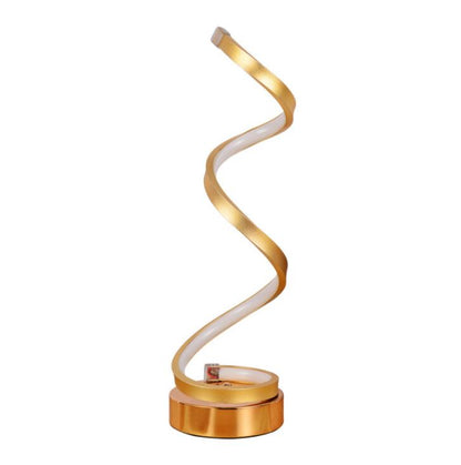 Creative LED Spiral Table Lamp Modern Curved (Multi Colors)