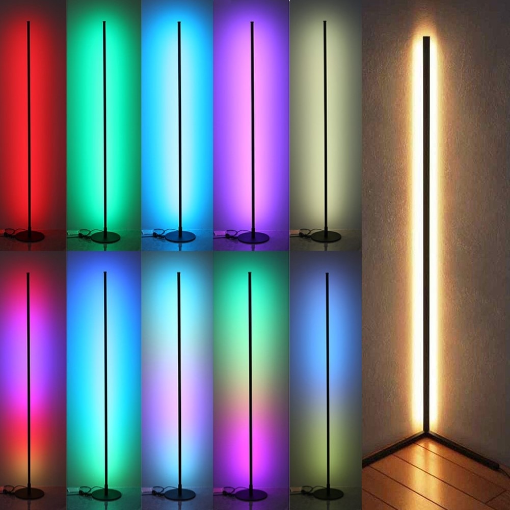 Modern LED Corner Floor Lamp With Multi Colors