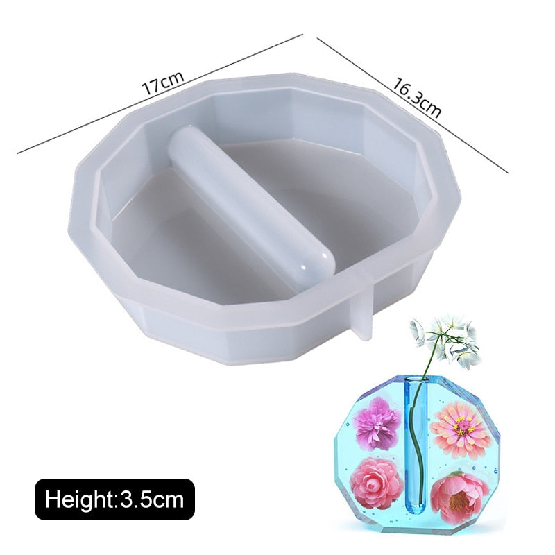 DIY Hydroponic Vase Test Tube Flower Breeding Vase Mold (Multi Styles)