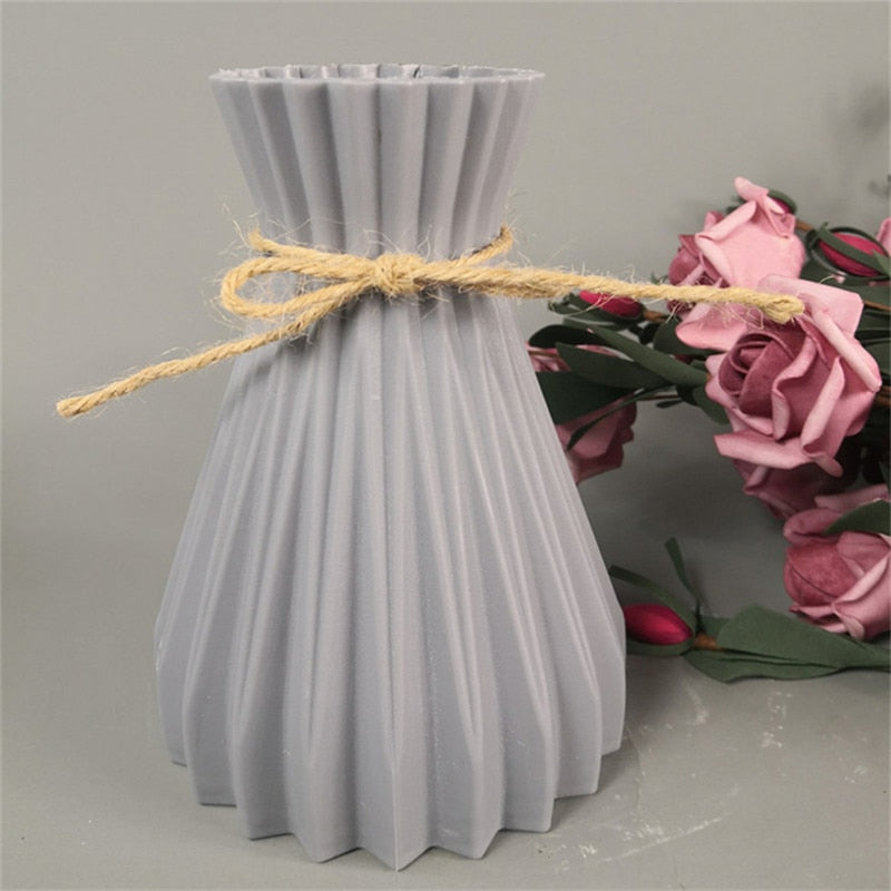 Nordic New Flower Plastic Vases (Multi Styles/ Colors)