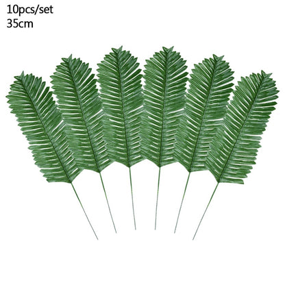 Artificial Tropical Palm Leaves Hawaiian Luau Safari Decoration Fake Plant