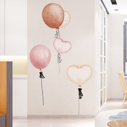 Dancer Wall Stickers DIY Balloons Mural Decal