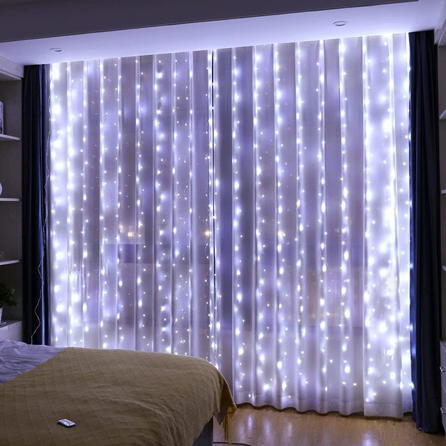 Garland Curtain Lights Decorations Curtains Festoon Led Light Decor Fairy Lights