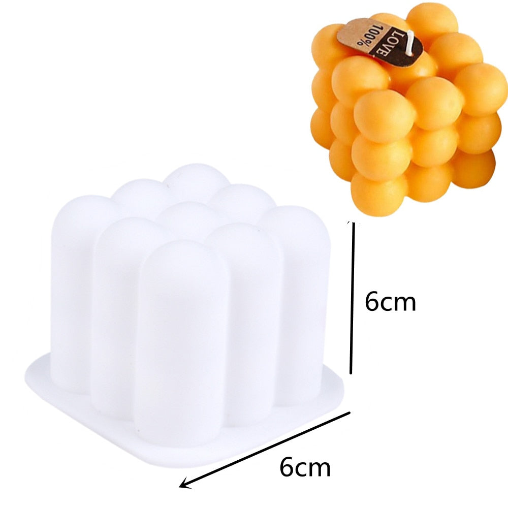 DIY Silicone Candle Mold Simple Style Design for Handmade Jewelry Soap Gypsum Candle Jewelry Craft Mold Candle Making Supplies