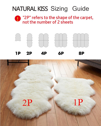 Fur Faux Sheepskin Soft Carpet Washable Seat Mats / Fluffy Floor Rugs (Multi Colors)