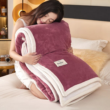 Thick Bedding Warm Winter Blanket Sherpa