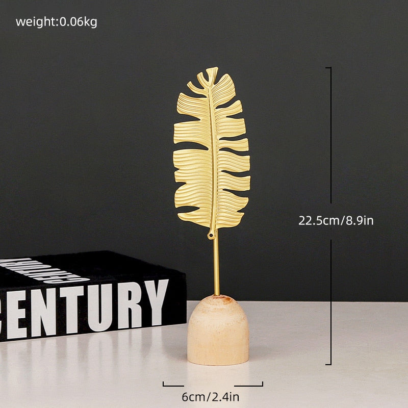 Modern Feather Wooden Decorations Simple Miniature Figurines (Multi Styles/Colors)