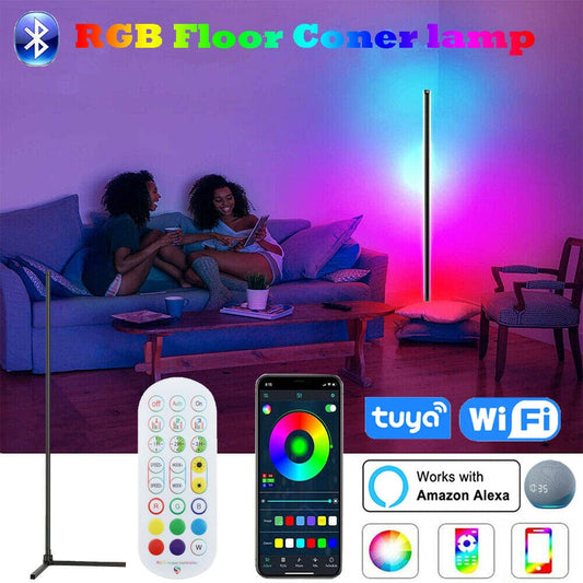 Dimmable Stand Tuya Smart RGB LED Mood Light Conner Lamp (USB/ Remote/ Multi Colors)