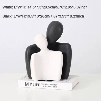 Nordic Minimalist Abstract Ceramic Love Figures (Multi Styles/Colors)