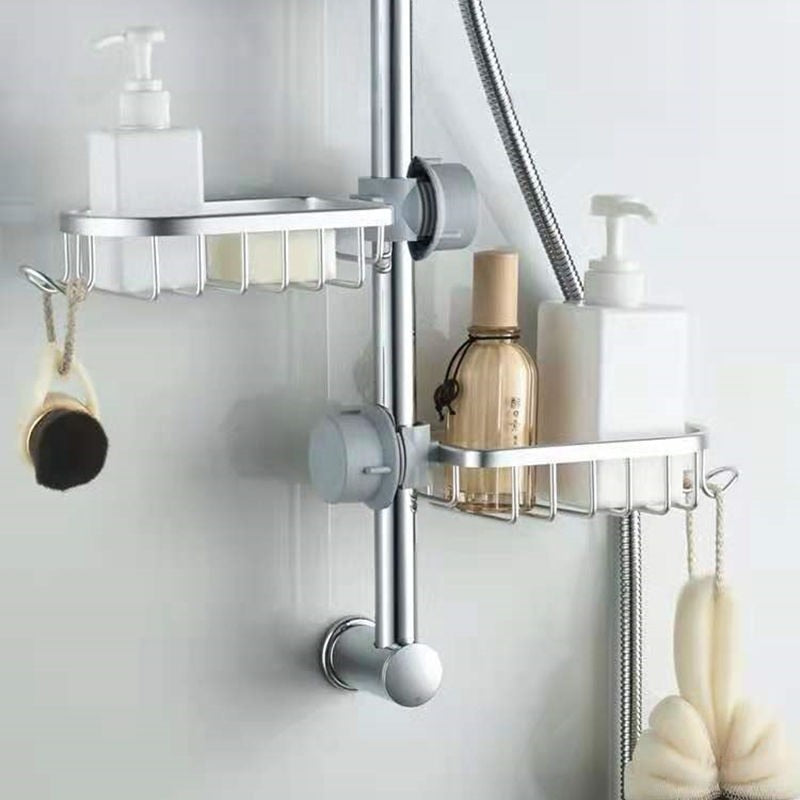 Bathroom Faucet Storage Rack 2pcs Shower Soap Holder Bathroom Organization Shower Gel Holder Bathroom Accessories Set