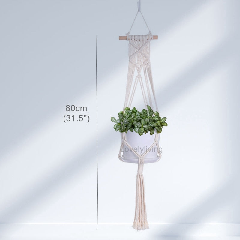 Big Macrame Hanging Planter Hanging Pot Plant (Multi Styles/ Colors)