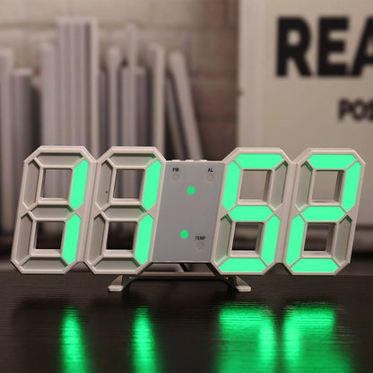 Smart 3D Digital Alarm Clock Wall (Multi Colors)