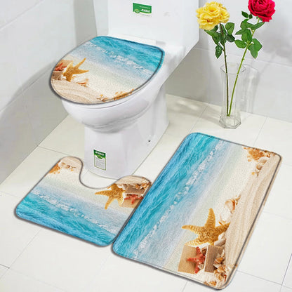 Flower Perfume Bath Mats Sets