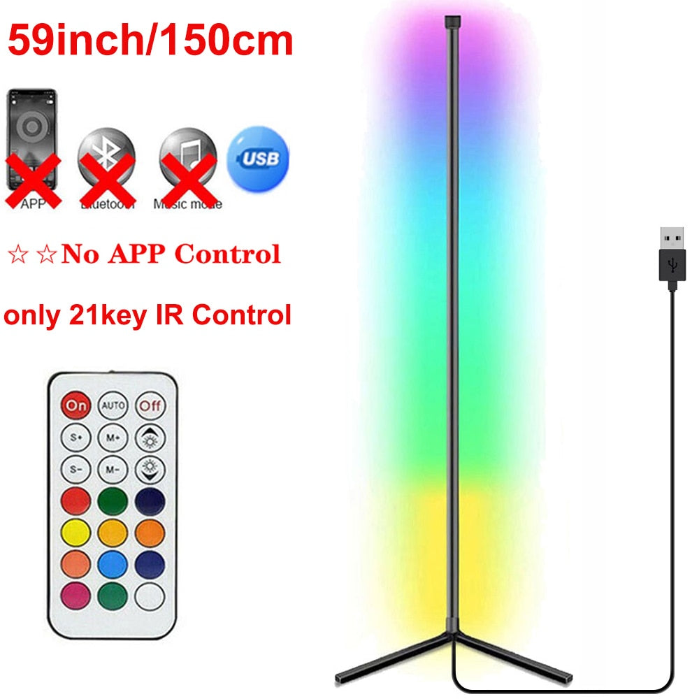 Dimmable Stand Tuya Smart RGB LED Mood Light Conner Lamp (USB/ Remote/ Multi Colors)