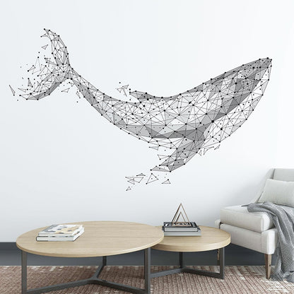 Cartoon Whale Animal Wall Stickers DIY Ocean Animal Wall Decal