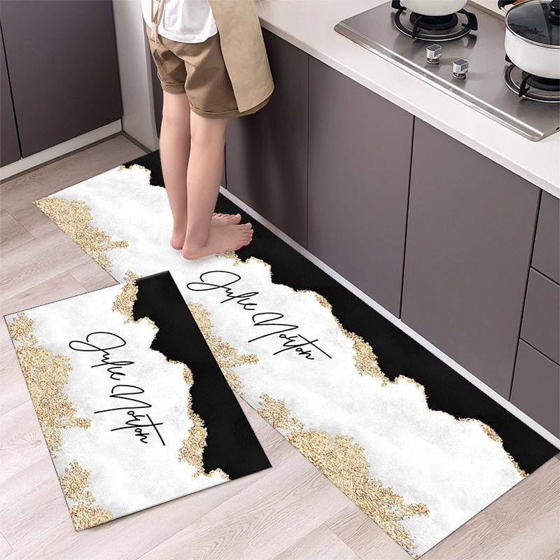 Fashion Simple Nordic Style Kitchen Mat Floor Carpet House Hold Carpet Long Strip Door Mat Modern Home Decor